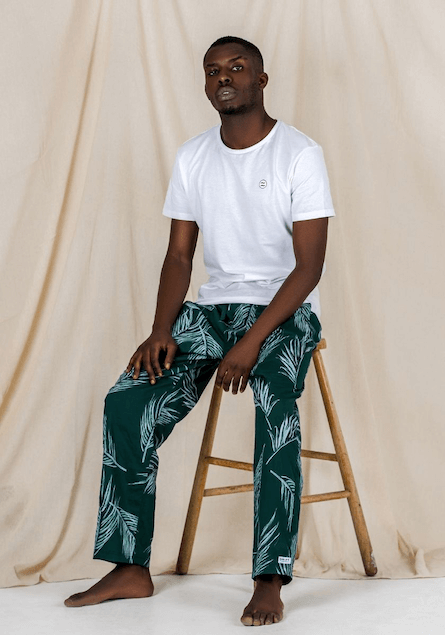 Travel inspired mens pj bottoms