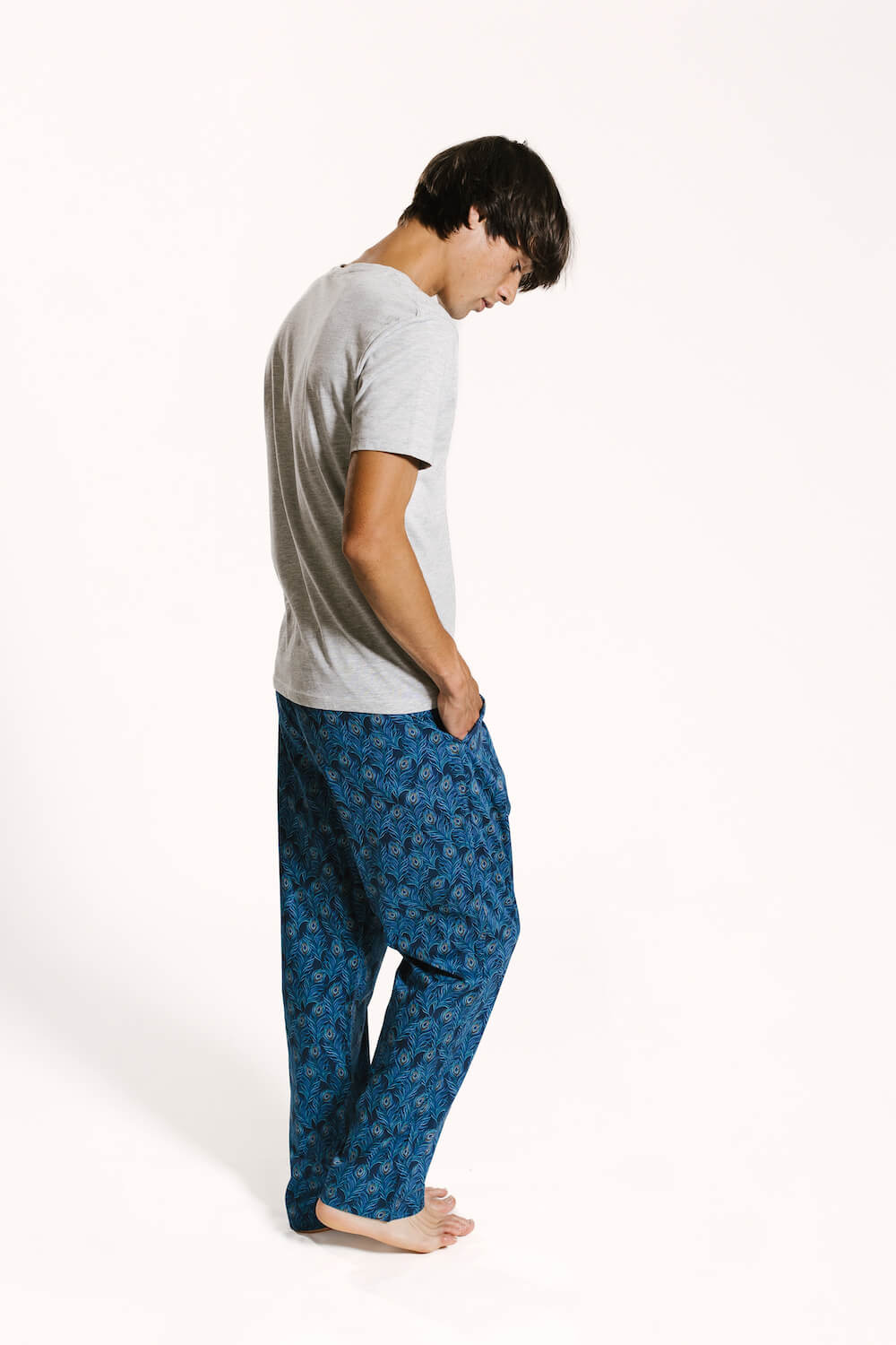 Hera Peacock Printed Pyjamas For Men