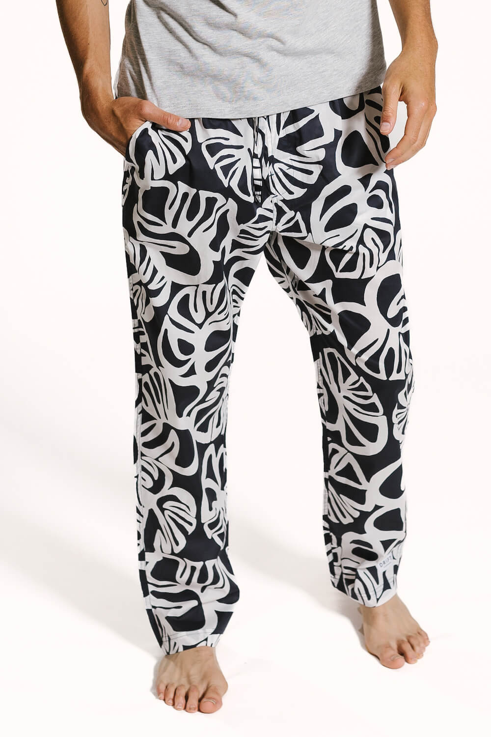 Close up of Panama Print Mens Pyjama Bottoms