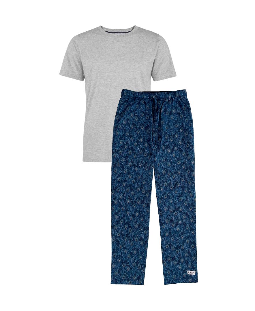 hera peacock loungewear set 100% cotton pyjamas