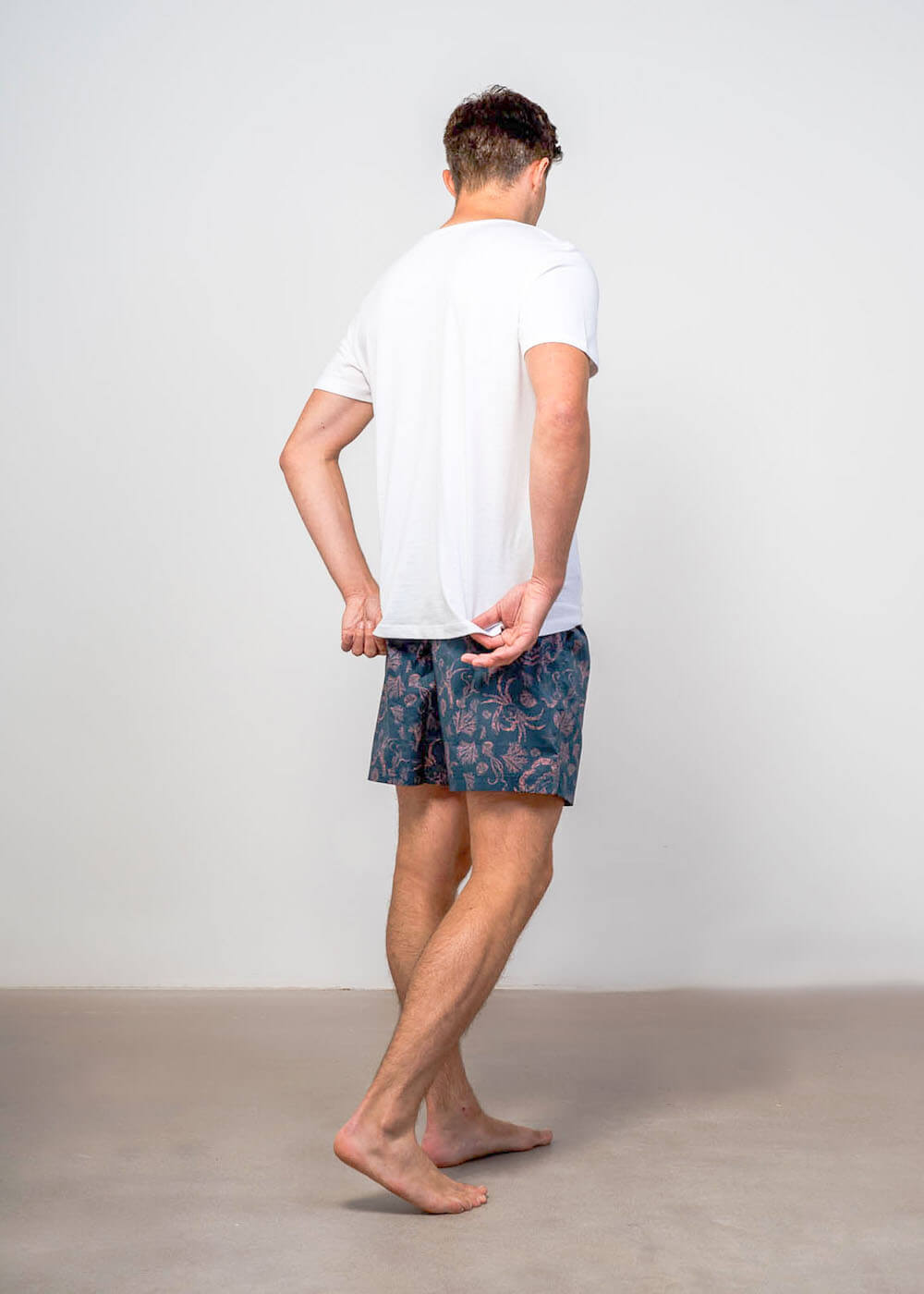 Luxury pyjama set worn by model