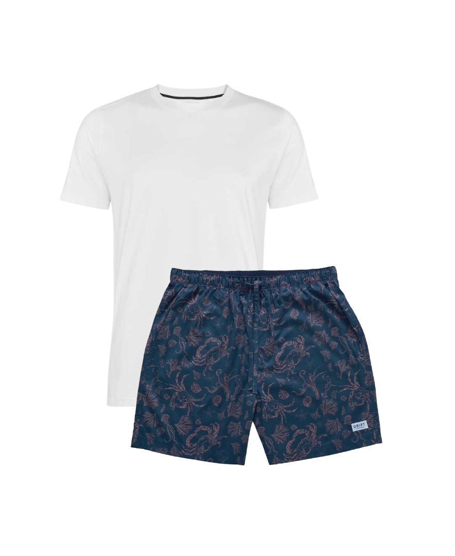 kapiti coast mens pyjama shorts set