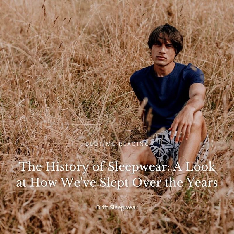 History of sleepwear blog cover image
