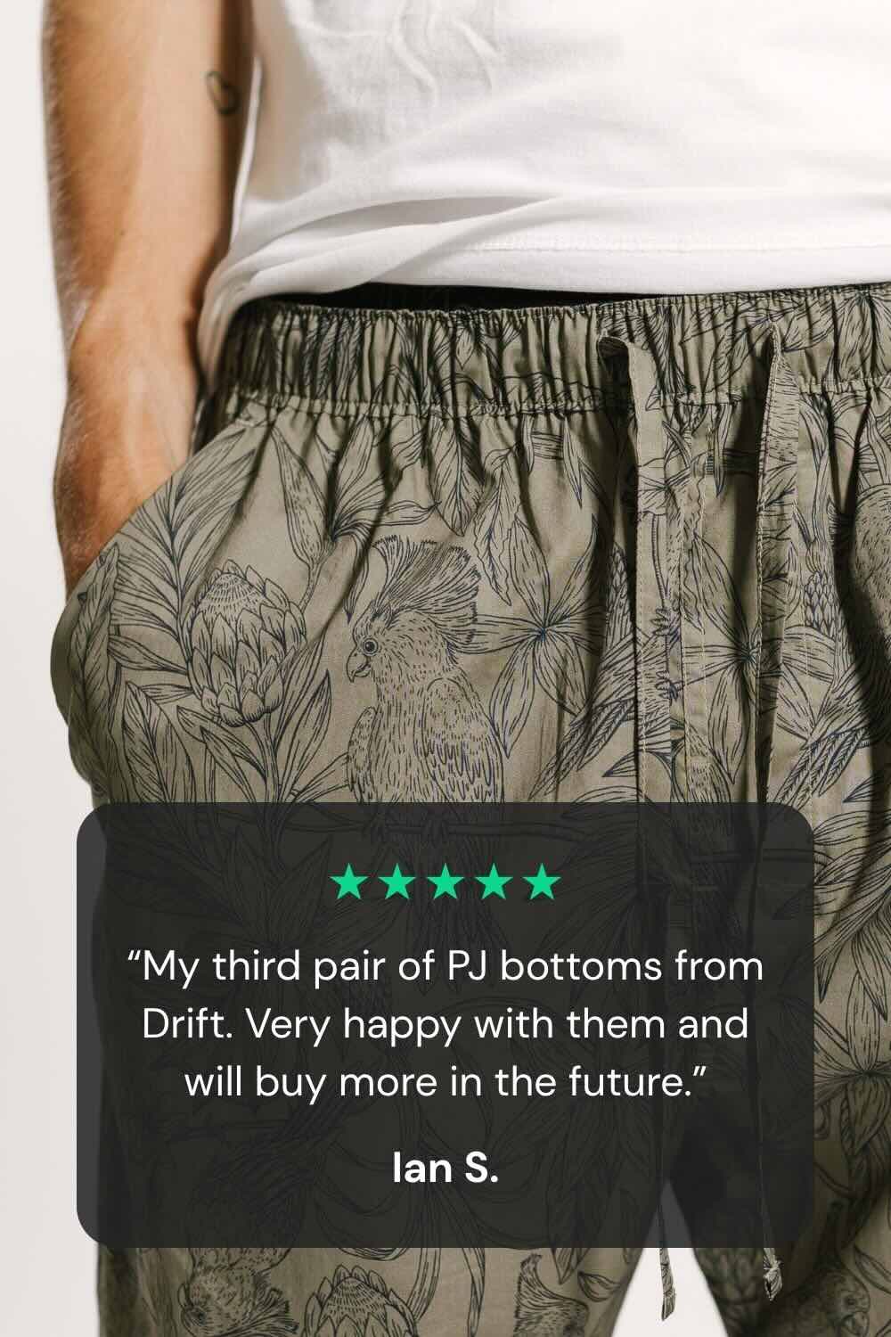 Moluccan Cockatoo Pyjama Bottoms Set