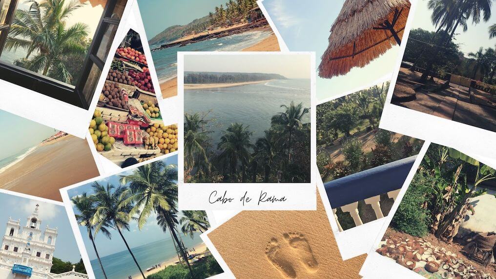 Goa collage - travel inspired prints - cabo de rama