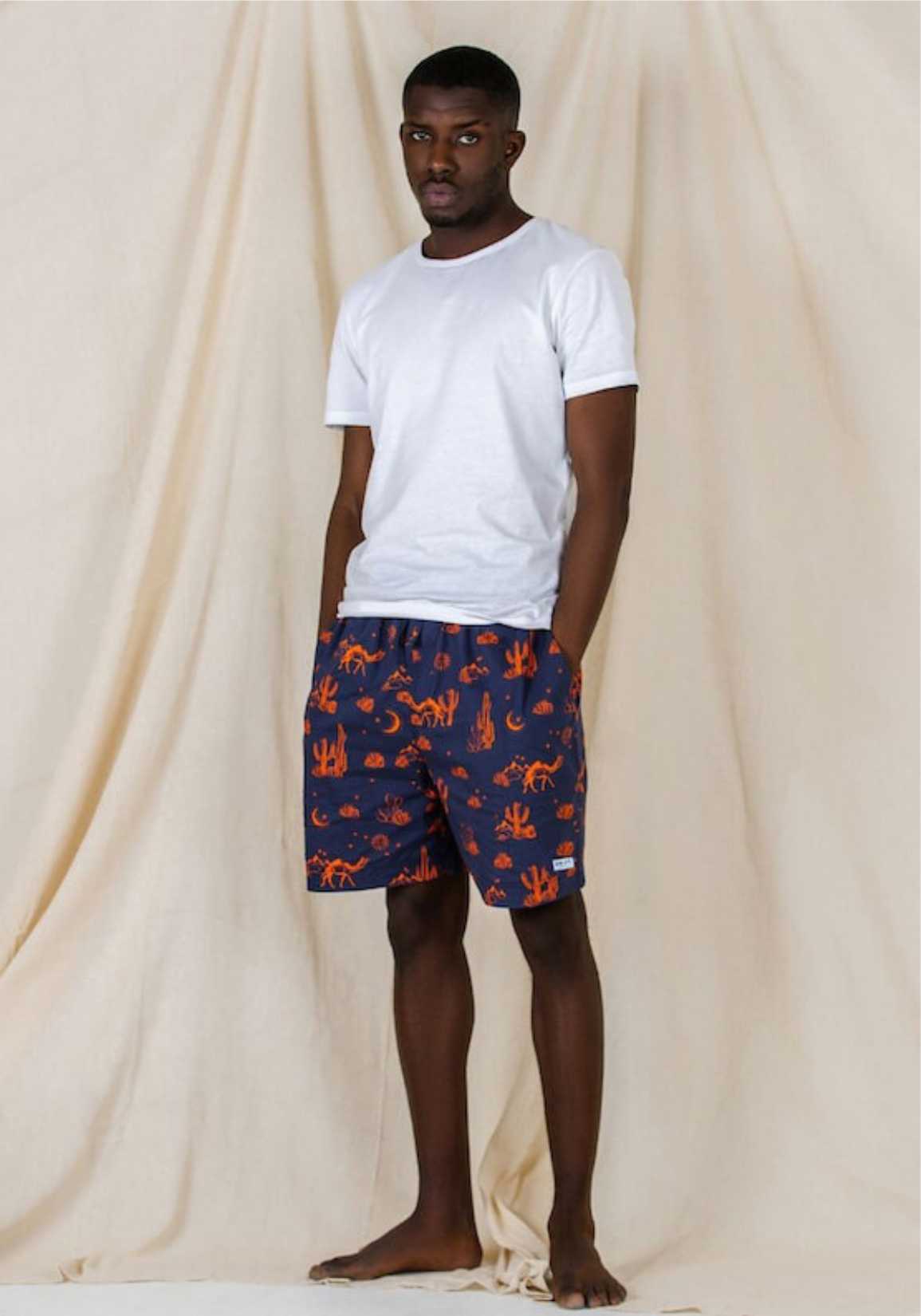Kalahari Nights Printed Pyjama Shorts for Men