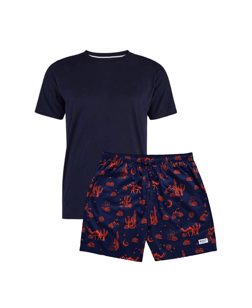 Kalahari Night Mens Pyjama Shorts Set