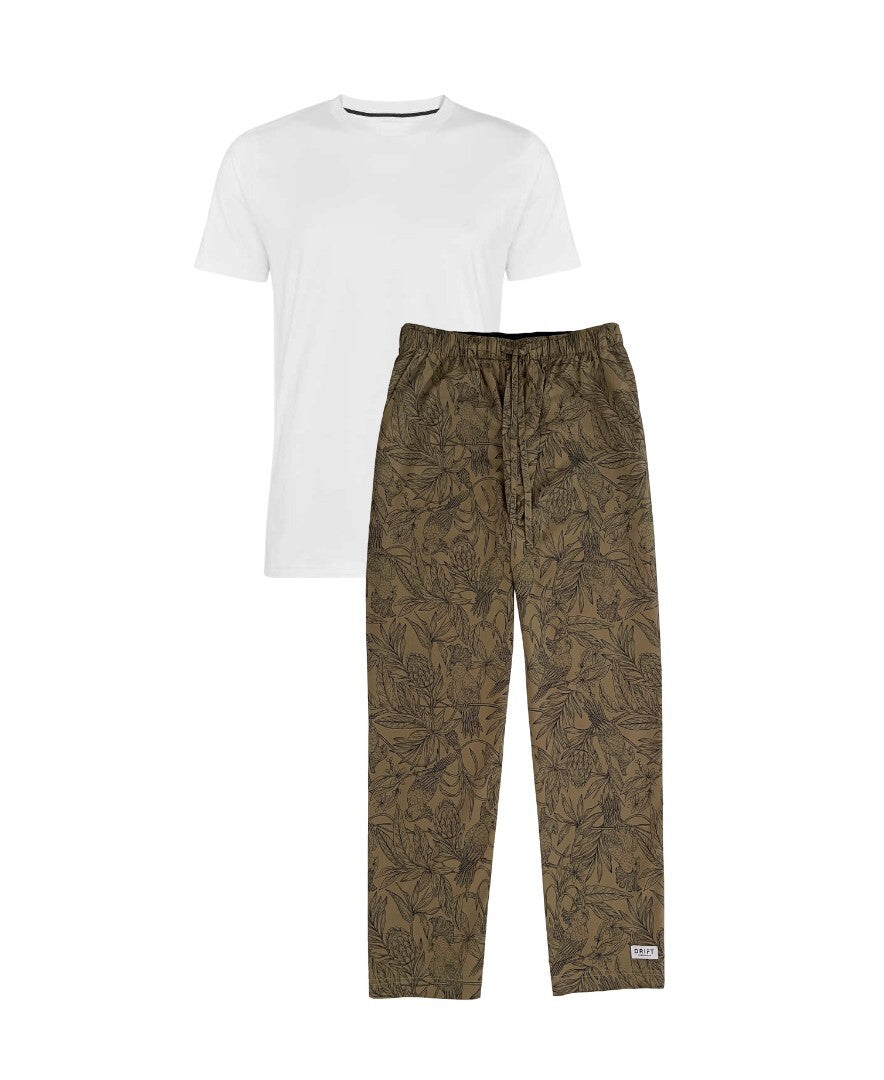 Moluccan Cockatoo Pyjama Set for Men Drift Sleepwear
