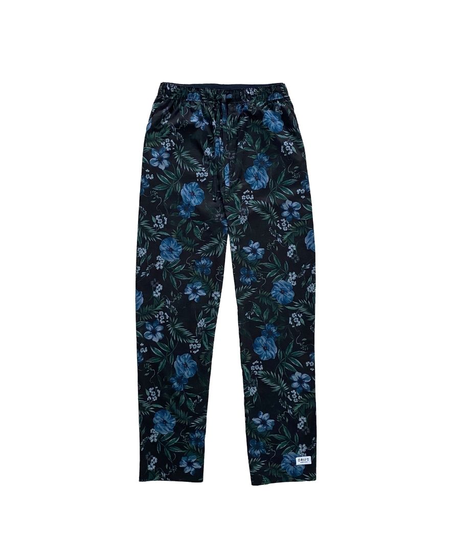 Men's Pyjama Bottoms Midsummer Bloom Dark Tropical Print