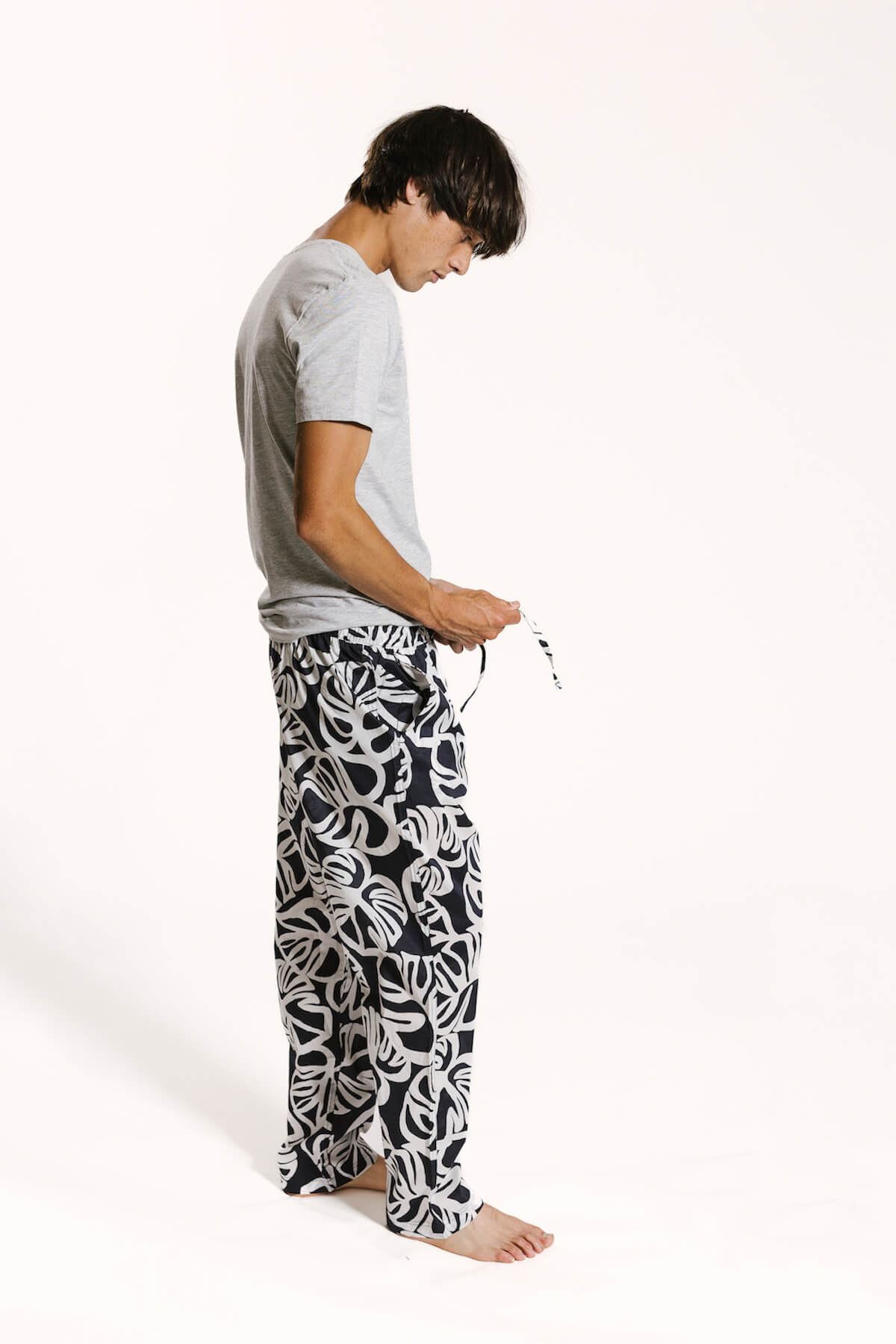 Purple Oversized organic-cotton pyjama trousers | Tekla | MATCHES UK