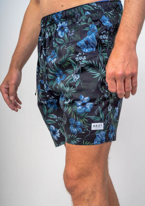 Close up mens pyjama printed shorts